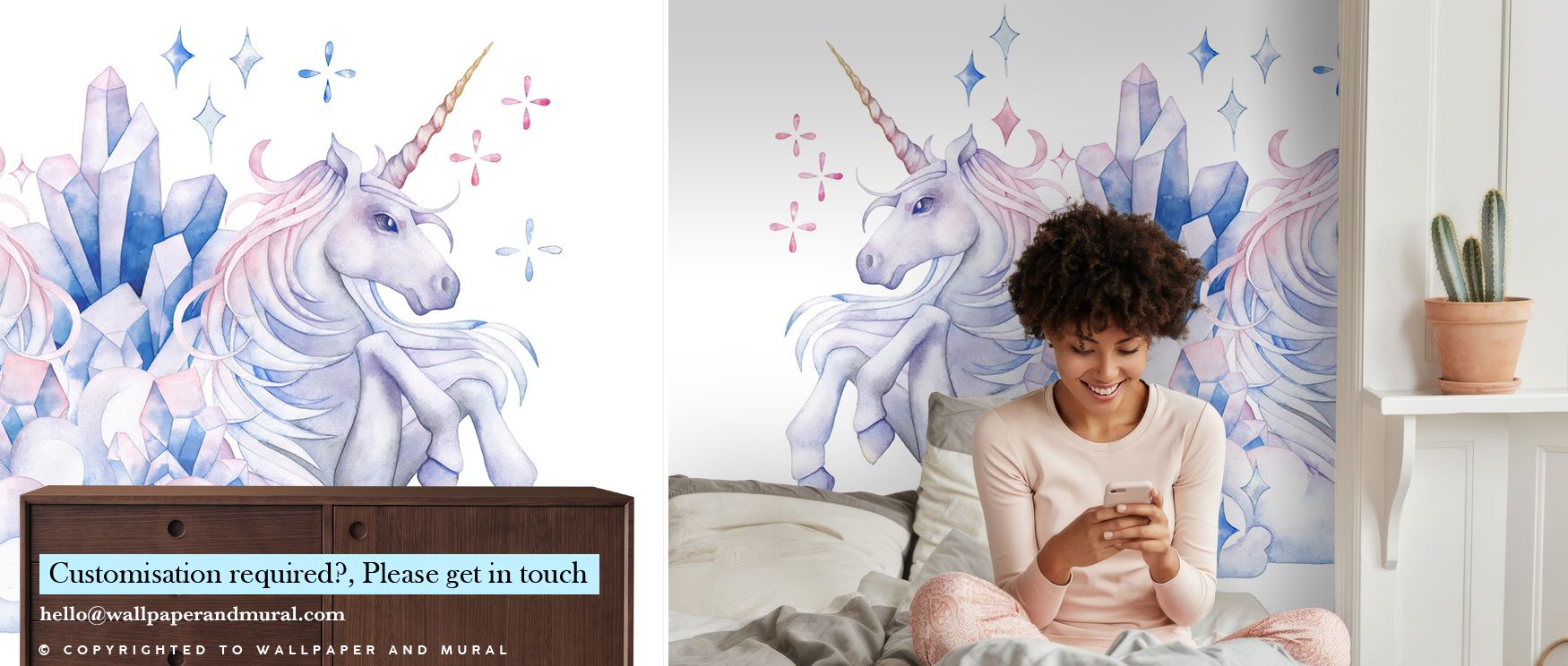 Unicorn Power Wallpaper unveils a visual lullaby of elegance and joy. Its flowing pastel layers mirror clouds drifting in soft rhythm, perfect for nurseries or tranquil bedrooms that cherish imagination, grace, and timeless artistic softness in every glan