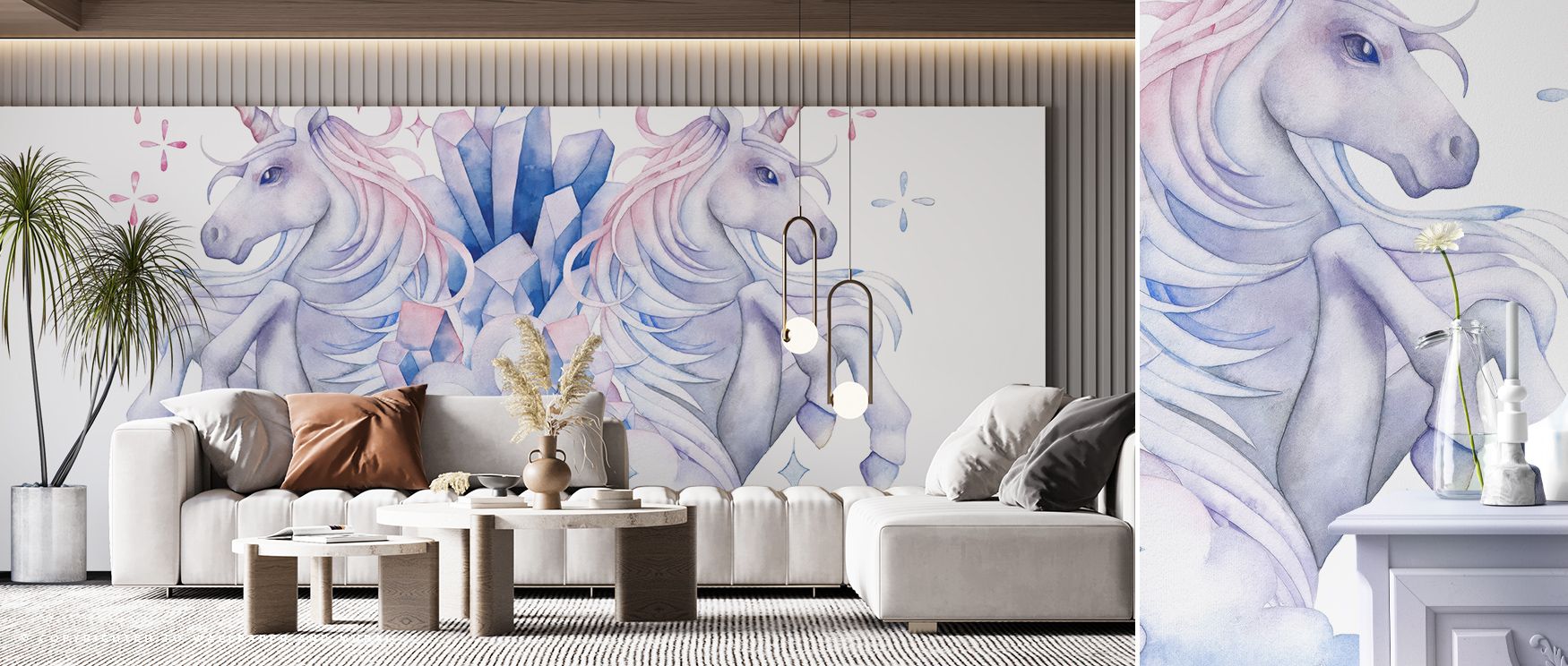 Wrapped in elegance and purity, Unicorn Power Wallpaper tells a tale of fantasy through soft gradients and serene composition. Its artistic rendering celebrates joy and emotional calm, perfect for family-friendly rooms filled with gentle light and creativ