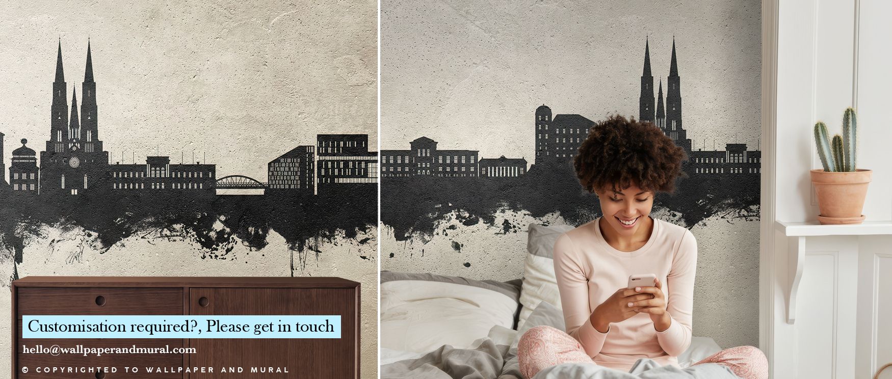 Inspired by concrete’s raw beauty, Uppsala Skyline Concrete Wallpaper captures an essence of contemporary balance. Its sleek tone transitions shape visual fluidity, perfect for interiors seeking subtle power and architectural allure in their wall expressi