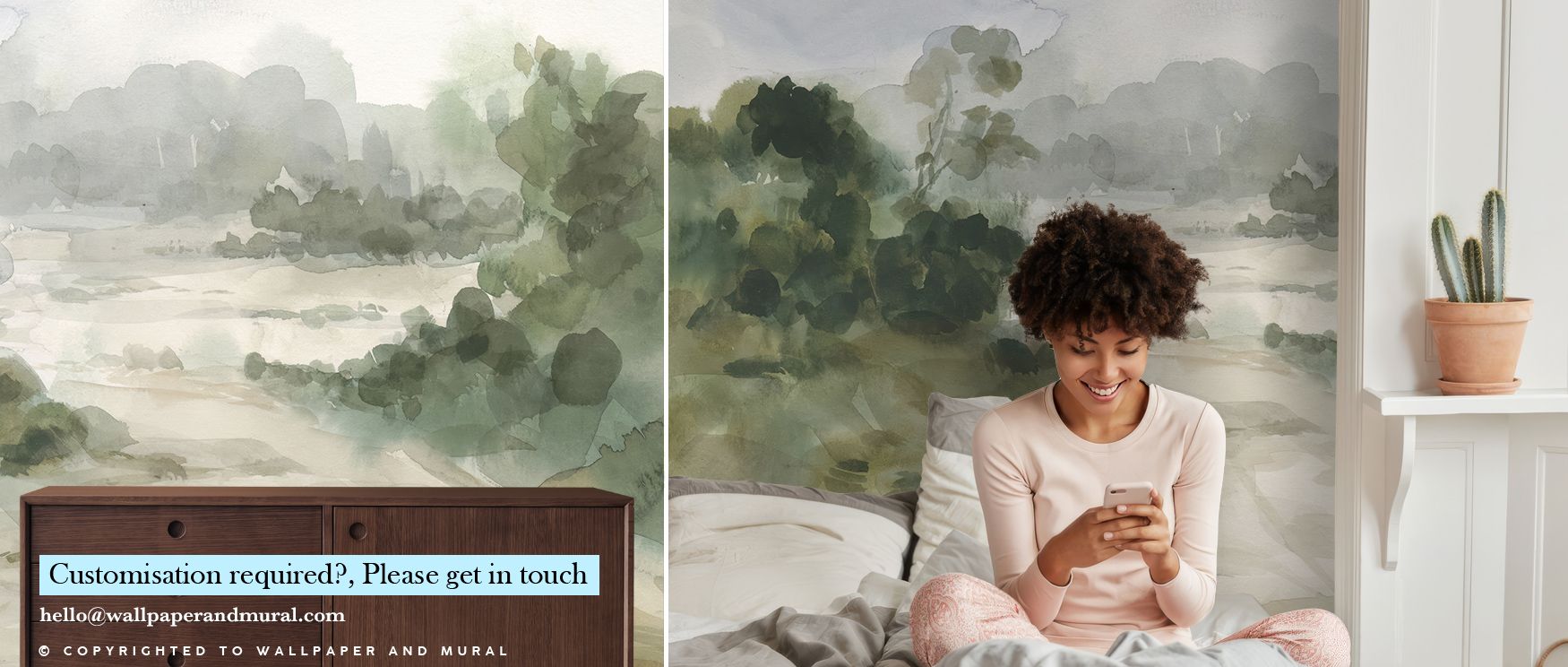 Gracefully composed, Verdant Wallpaper paints a living mural of fresh color and layered tranquility. Its balanced tone mirrors the stillness of morning forests, ideal for interiors rooted in nature’s rejuvenating presence and visual peace. 