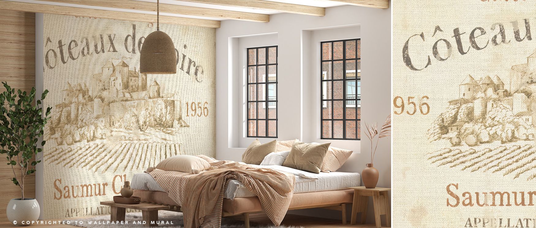 Through soft gradients and subtle form, Vin Loire Wallpaper transforms interiors into serene landscapes of golden light. It mirrors vineyard serenity, imbuing living spaces with refined tranquility and the understated emotion of rural beauty. 