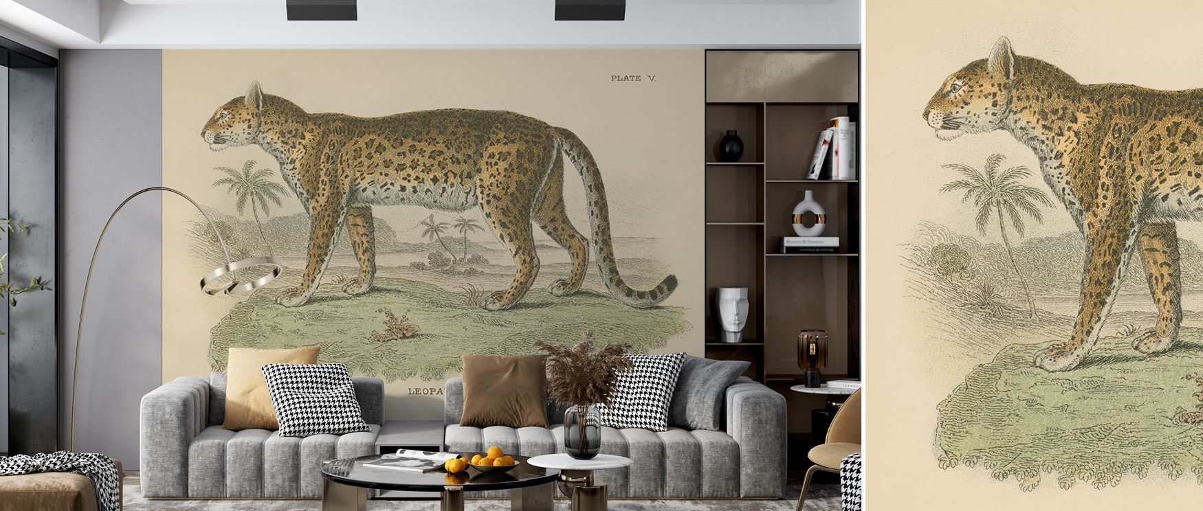 Bridging artistry and nature, Vintage Leopard Wallpaper brings visual poetry to interiors. Its golden tones and elegant movement awaken gentle sophistication, ideal for spaces embracing classic patterns with modern serenity.